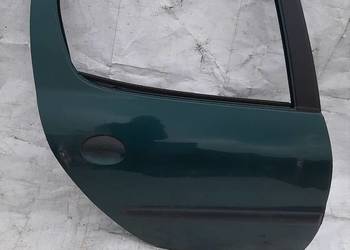 Peugeot 206 drzwi prawe tylne prawy tył KRU zielone