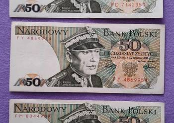 BANKNOT 50 zł 1986 r KAROL ŚWIERCZEWSKI