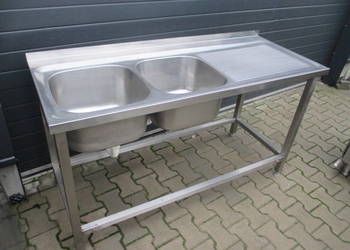 Zlew Gastronomiczny 2 Komorowy Komory Z Lewej 150/60/85