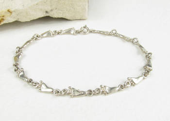 Srebrna bransoletka stópki vintage - unikat - srebro 925