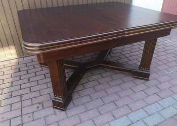 Stół Dębowy Duży Zgrabny 428 cm. Antyk Stary Rozkładany Po Renowacji.
