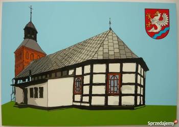 POCZTÓWKA - ZACHODNIOPOMORSKIE - SIANÓW - KOŚCIÓŁ PARAFIALNY
