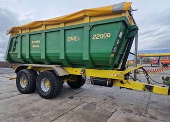 Przyczepa rolnicza tandem pronar vaia jeantil 22t Skrętna oś 2010r skorupa