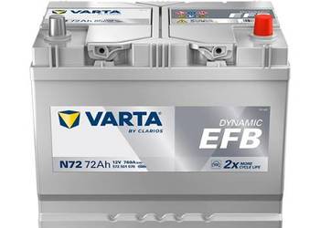 Akumulator 72Ah VARTA Blue Dynamic EFB N72 760A Chopina 1 DARMOWA DOSTAWA
