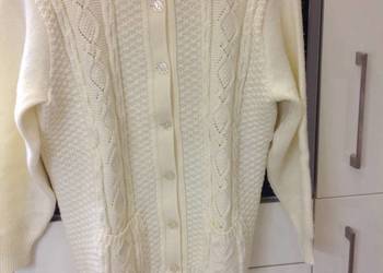 Sweter Rozpinany Damski rozm 46 XXL/ XXXL   j NOWY Biały Śmietanka