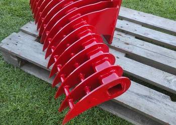 Grabie ażurowe 100cm widły łyżka do gałęzi ziemi trawnika minikoparki