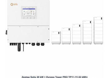 Zestaw Solis 20 kW + Dyness Tower PRO TP11 11,52 kWh