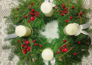 Stroik wianek świateczny