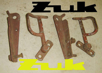 Żuk Nysa skrzynia paka zamknięcie rygle skoble blokada ORYGINAŁY x2 komplet