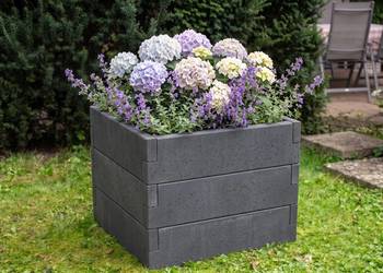 Rabata ogrodowa betonowa 90×90×75 cm – podwyższona donica