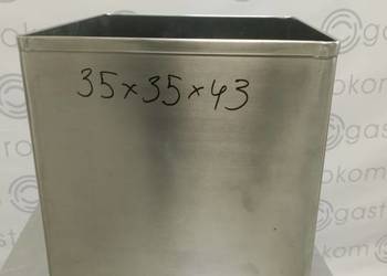 Pojemnik nierdzewny 35x35x43