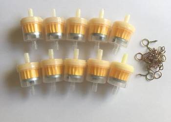 Filtr paliwa Komar Romet Jawka Quad komplet 10szt.plus zaciski