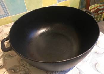 Duzy Garnek Żeliwny sygnowany COPCO 9-S DENMARK duży 37cm 4.6Kg