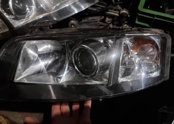 lampy przednie czarny środek Audi A6 C5