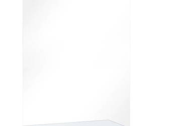 Lustro ścienne z półką, 40x60 cm, hartowane szkło（249438）