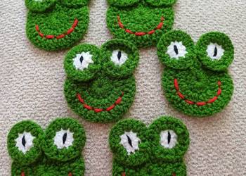 Zaba aplikacja kotylion naszywka latka