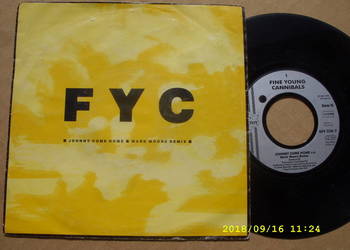 FINE YOUNG CANNIBALS--JOHNY COME ; Singiel winyl.