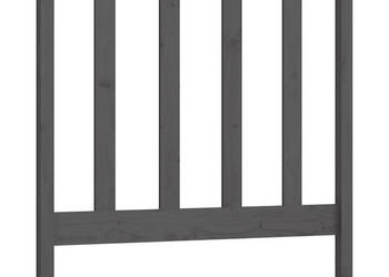 Wezgłowie łóżka szara 95x4x100 cm lite drewno sosnowe WM-822239