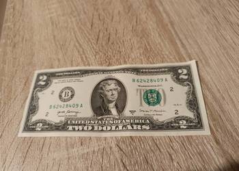 Nowy banknot dwudolarowy 2$ United States of America Two Dollars USA