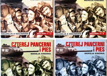 Płyt DVD Czterej pancerni i pies 4 sztuki