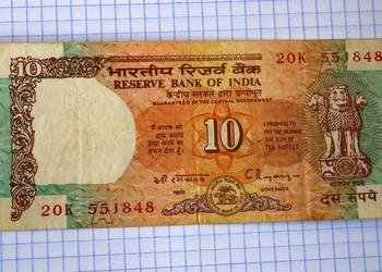 BANKNOT - 10 RUPII ( TEN RUPEES ) - INDIE