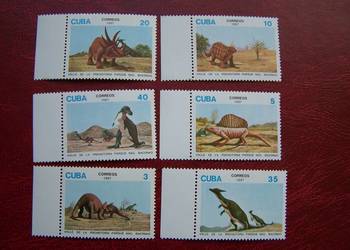 Kuba 1987 MNH Mi. 3109/14 Fauna Dinozaury Zwierzęta Prehist  a