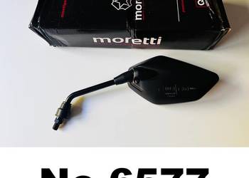 MORETTI LUSTERKO LEWE gwint 10MM prawy Motorower Skuter homologacja 1szt.