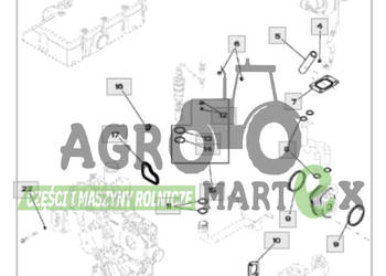 RE524593 ZESTAW USZCZELEK JD