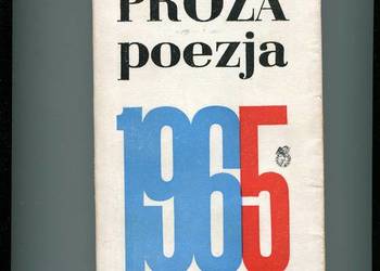 Proza poezja 1965 Wybór szkiców i recenzji