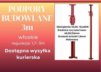 Podpora budowlana 3m włoska stemple budowlane sztyce