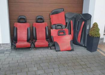 Siedzenia fotele przód kanapa tył boczki ek4 ej9 Honda civic vi zaba 3d 6