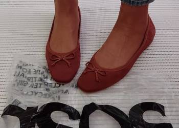 (40) ASOS/ Brązowe baleriny biznesowe z Londynu, NOWE