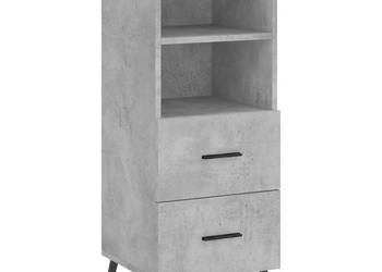 Szafka szarość betonu 345x34x90 cm materiał drewnopochodny WM-828688