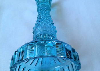 szklany świecznik ozdoba dekoracja bibelot tanio