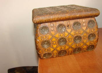 drewniane pudełko PRL drewniane pudełko PRL