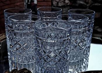 Szklanki kryształowe do whisky 6 sztuk