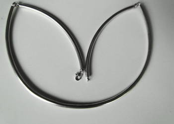 Nietuzinkowy naszyjnik/obroża srebro 925