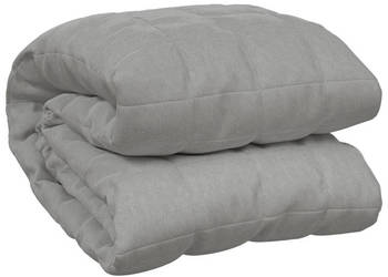 Koc obciążeniowy szary 200x200 cm 13 kg tkanina WM-350725