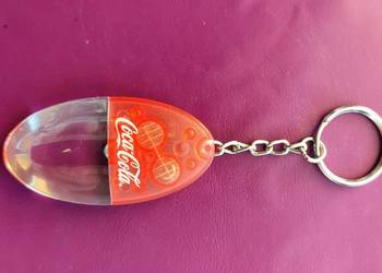 Kolekcjonerski breloczek z lampką z logo COCA-COLA (nr.4)