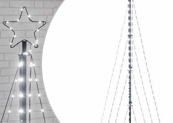 vidaXL Choinka LED 339 LED Zimna biel 187 cm(SKU:4016429)