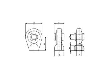 Końcówka siłownika 25,4 mm 01988