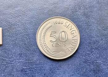 Stare monety 50 cent 1980 Singapur