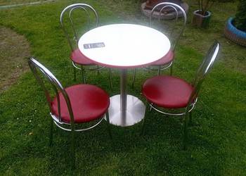 Komplet do Kuchni i inne Pomieszczenia : Stolik + 4 Krzesła Używane w db, s