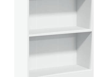 Szafka na książki biała 60x24x76 cm materiał drewnopochodny WM-800855