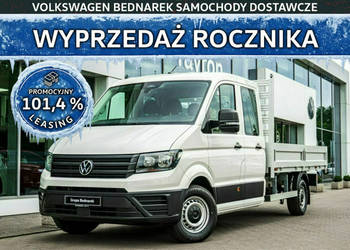 Volkswagen Crafter Skrzyniowy Doka z podwójną kabiną, 4490mm, 2.0 TDI 177 …