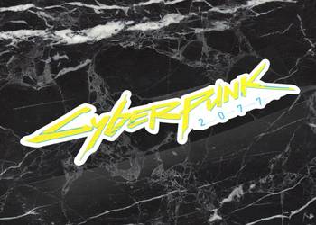 Naklejka K13 + CYBERPUNK 15 x 4 cm cyber punk 2077 #2
