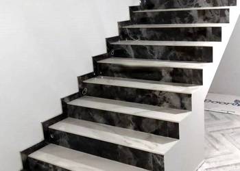Płytki na schody CALACATTA CARRARA 100x30 Wysoki Połysk