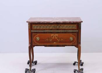 Komoda Ludwik marmur mosiądz