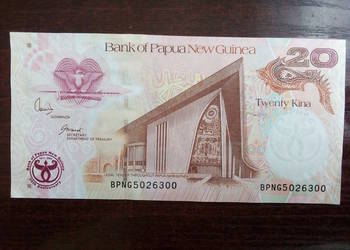 Banknot 20 kina Papua Nowa Gwinea Banknot 20 kina Papua Nowa Gwinea