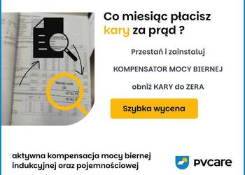  aktywna kompensacja MOCY BIERNEJ  zredukuj do zera  Fotowoltaika